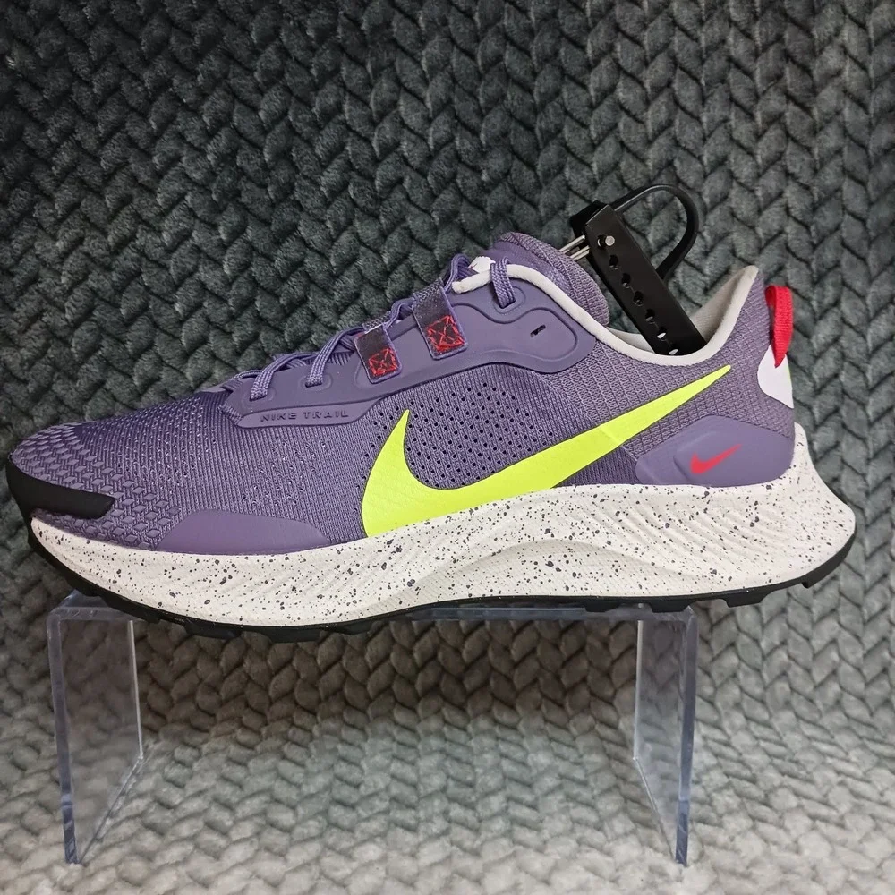 Nike Pegasus Trail 3 Canyon Purple Volt Women's Running Sneakers Shoes Size 10